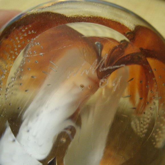 Art Glass Sphere Paper Weight - Picture 16 of 16